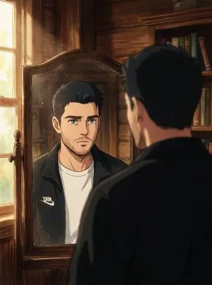 Cinematic Portrait Reflection with Ghibli Effect