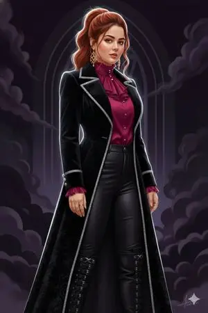 Dark Gothic Cinematic Illustration from Reference