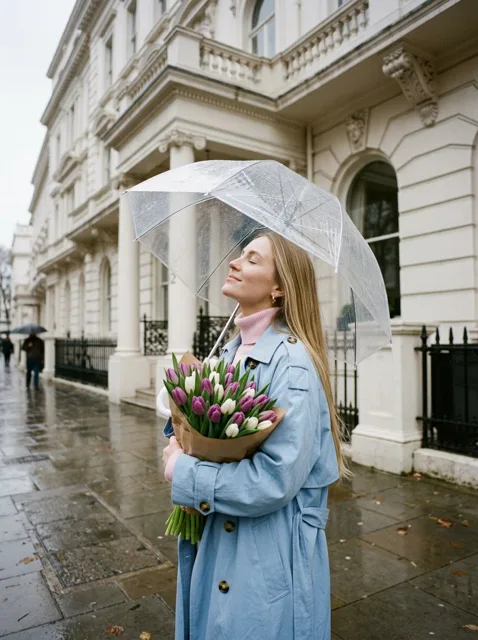Product Marketing - Romantic Rainy City Moment