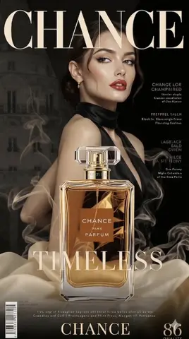 Luxury Perfume Magazine Cover