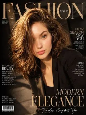 Vogue Style Fashion Magazine Cover