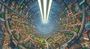 Enclosed O'Neill Cylinder City