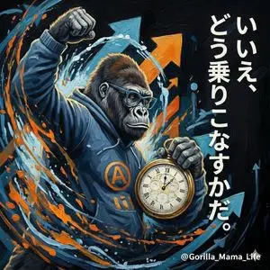Action-Packed Gorilla Illustration Prompt