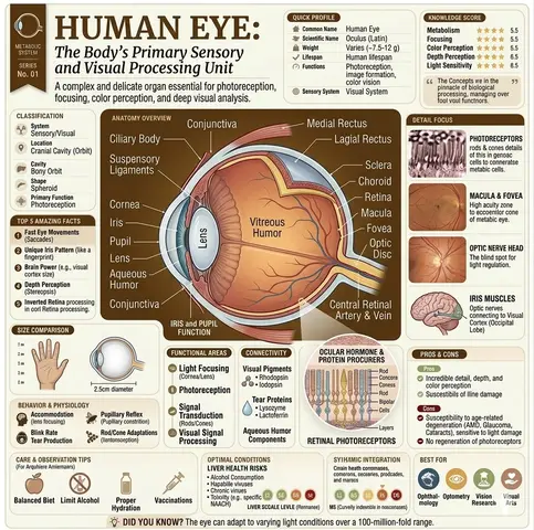 Human Eye and Ear Sensory Infographic