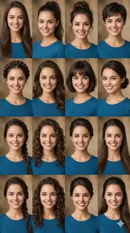 Hairstyle Photo Collage Prompt
