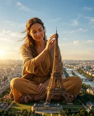 Titanic Woman in Paris Prompt