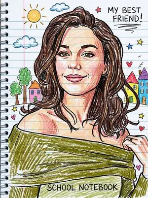 Playful Crayon Drawing Notebook Style Prompt