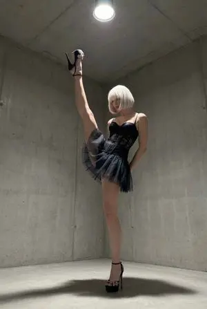 High-Fashion Editorial Portrait in Industrial Studio