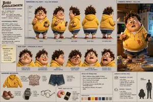 Professional Cinematic Character Design Sheet