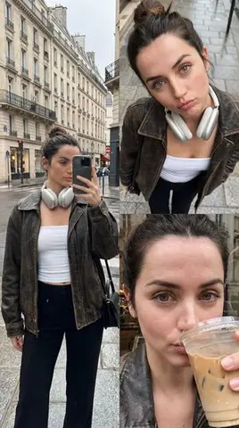 Forensic-Level Digital Twin of Ana de Armas in Triptych