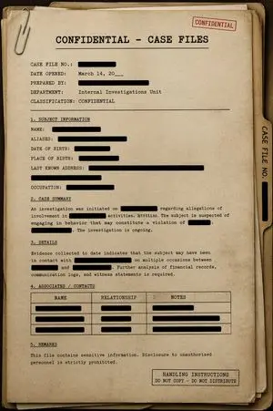 Vintage Confidential Case File