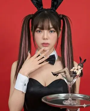 Hyper-realistic Bunny Suit Portrait