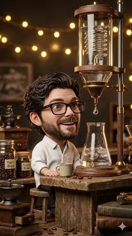 Miniature Chibi Coffee Diorama