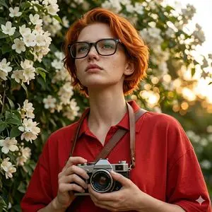 Ultra-Realistic Portrait with Vintage Camera Prompt