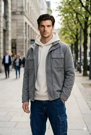 Ultra-Realistic Urban Portrait of a Young Man