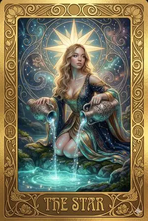 Sydney Sweeney as 'The Star' Tarot Card