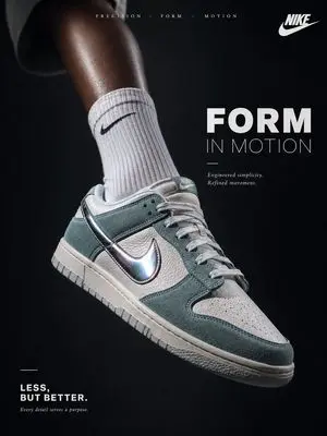 Luxury Minimalist Footwear Ad