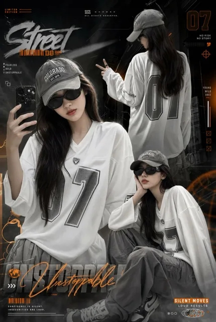 Urban Streetwear Girl Collage