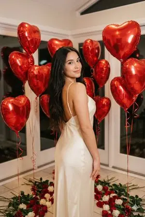 Romantic Valentine's Day Influencer Portrait