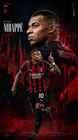 AC Milan Mbappé Transfer Poster