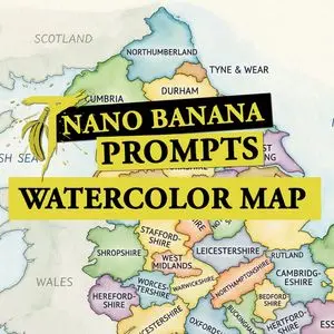 Watercolor Map Generation Prompt