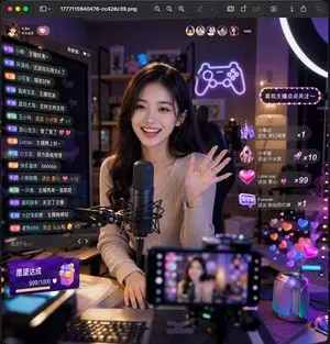 Lively Live Streaming Scene