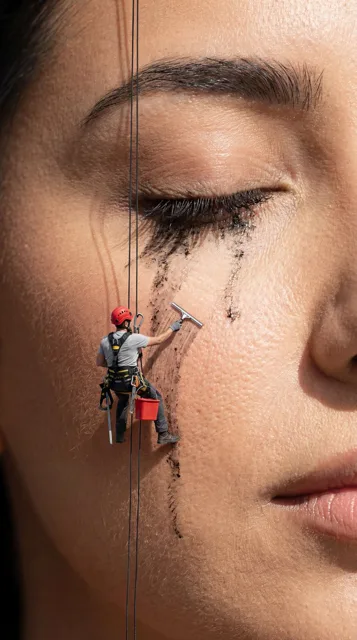 Surreal Macro Beauty Ad Concept
