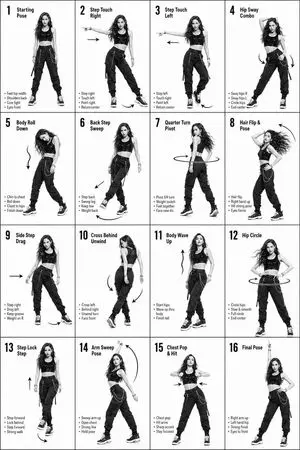 K-Pop Dance 16-Step Instruction Sheet