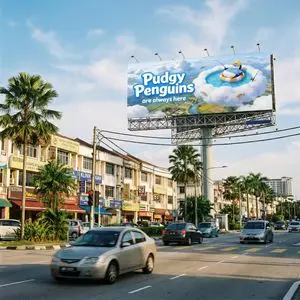 Malaysian City Billboard Commercial Photography Prompt