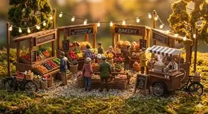 Everyday Life Tiny Diorama Prompt