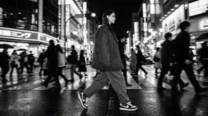 Template for Cinematic B&W Street Fashion Editorial