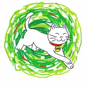 Clumsy Scribble Cat Doodle