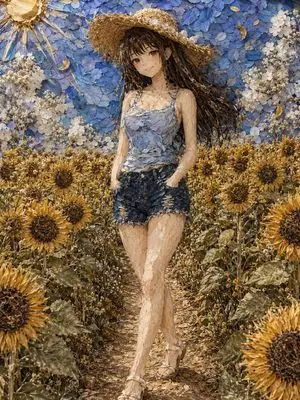 Dried Flower Sunflower Portrait