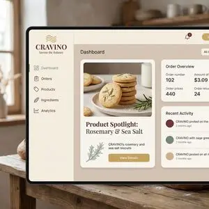 Atmospheric Product Interface Visual Prompt for SaaS UI