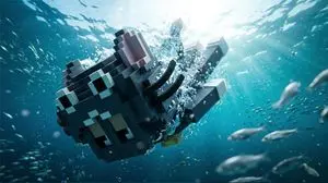 Cinematic Underwater Dive Scene
