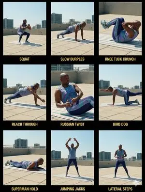 Cinematic 3x3 Workout Contact Sheet Generation Prompt