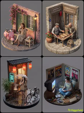 Concept: A hyper-realistic 3D isometric view of a [INSERT
