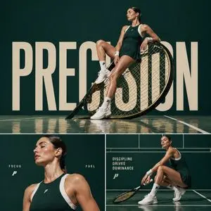 Luxury Tennis Editorial Poster