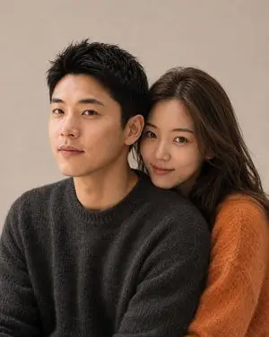 Korean Magazine Style Couple Portrait
