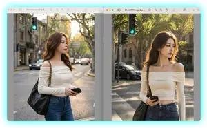 Side-by-Side AI Portrait Comparison