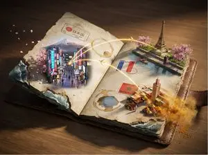 Epic 3D Passport Odyssey Scene