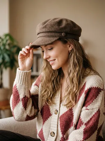 A warm, cozy, and high-quality portrait of a young