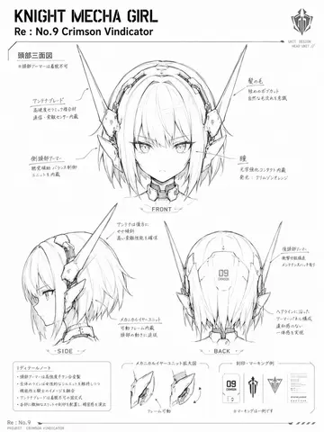 Knight Mecha Girl Model Kit Style