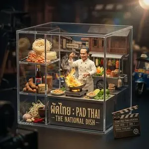 Gourmet Collectible Cinematic Dish Visualization
