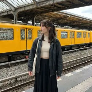 Candid street photography on a train platform