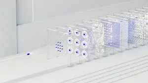 3D Abstract Data Pipeline Visualization