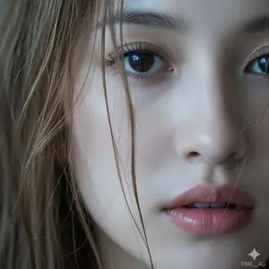 Macro Portrait with Wet Hair and Cinematic Blue Tones