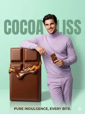 Minimalist Luxury Dessert Ad