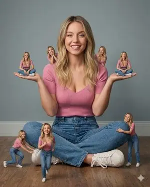 Sydney Sweeney Miniature Clone Composition