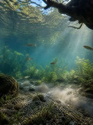 Underwater Forest Stream Photography
